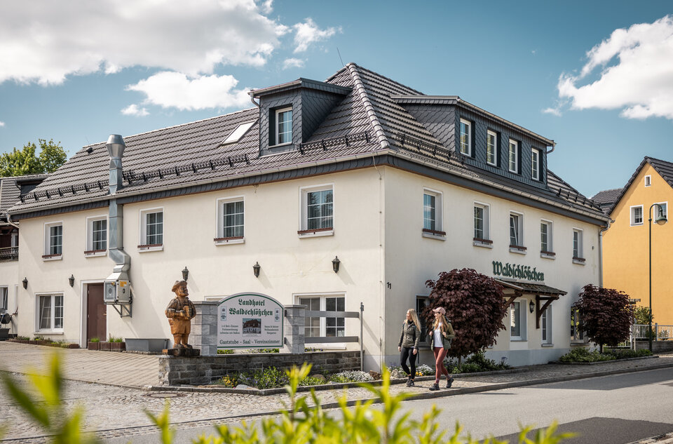 Útulná zastávka v Landhotelu Waldschlößchen © Philipp Herfort